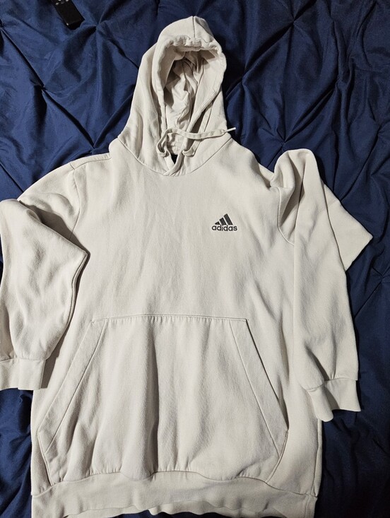 adidas Other - adidas Men's Cream Pullover Hoodie with Logo